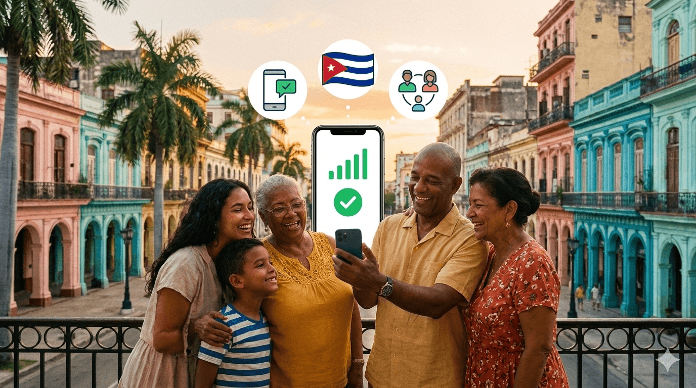 Recarga a tu familia en Cuba